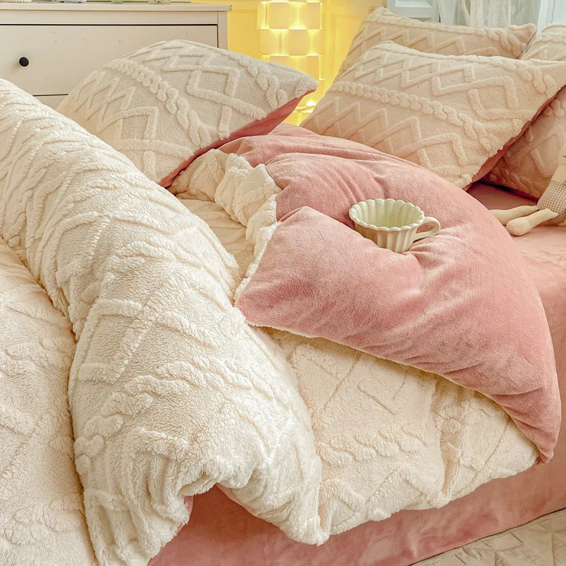 Luxury Velvet Fleece Bedding Set – Ultra Soft, Warm & Cozy