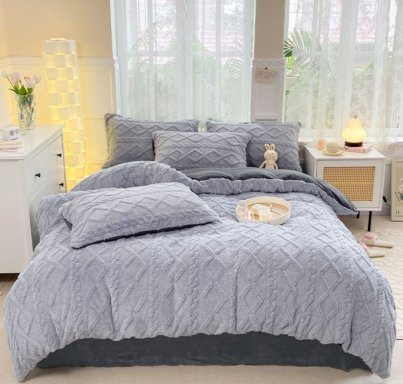 Luxury Velvet Fleece Bedding Set – Ultra Soft, Warm & Cozy