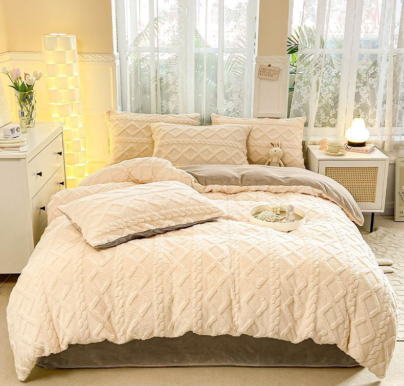 Luxury Velvet Fleece Bedding Set – Ultra Soft, Warm & Cozy