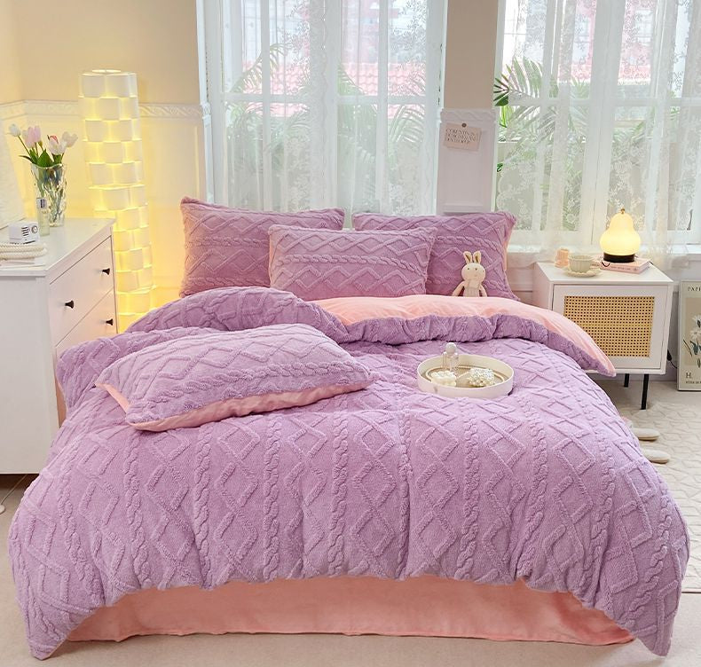 Luxury Velvet Fleece Bedding Set – Ultra Soft, Warm & Cozy