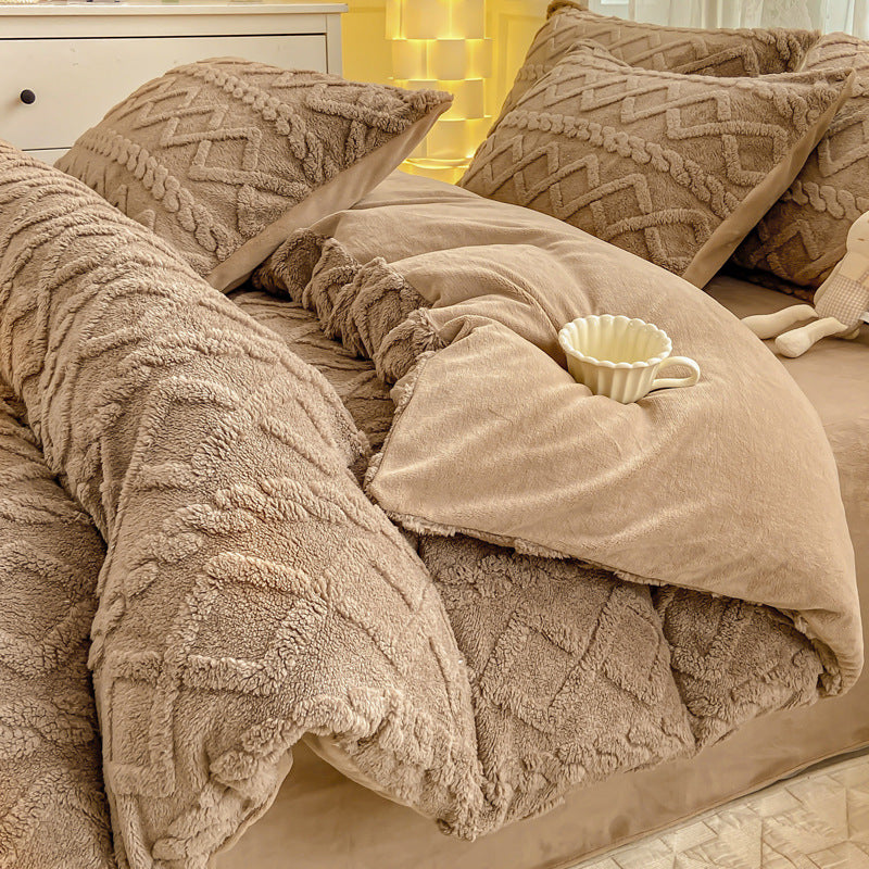 Luxury Velvet Fleece Bedding Set – Ultra Soft, Warm & Cozy