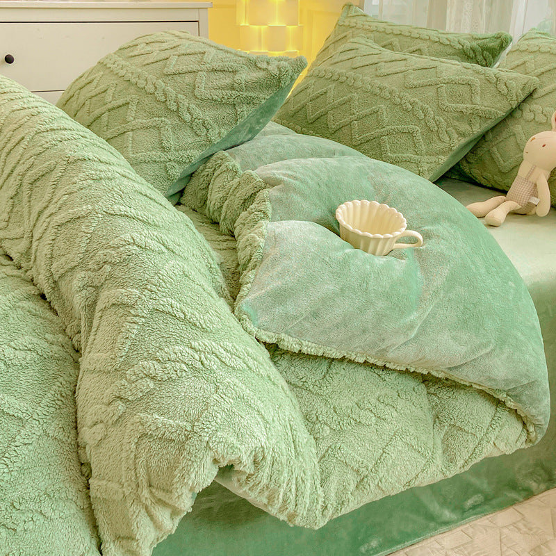 Luxury Velvet Fleece Bedding Set – Ultra Soft, Warm & Cozy