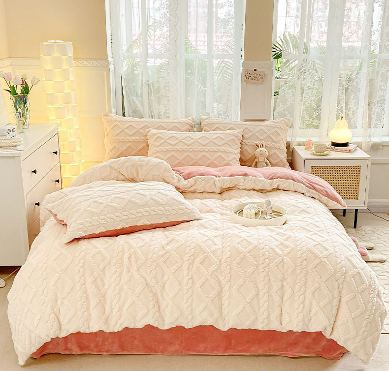 Luxury Velvet Fleece Bedding Set – Ultra Soft, Warm & Cozy